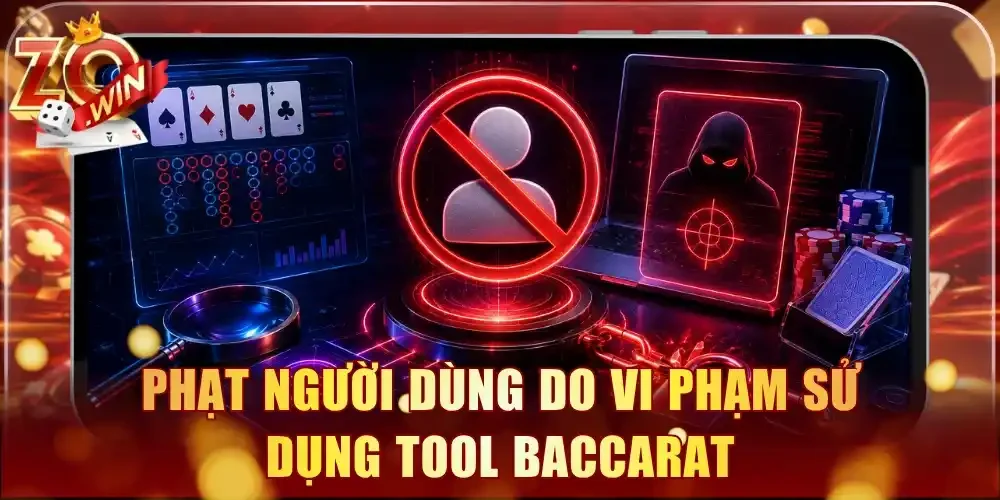 Phạt người dùng do vi phạm sử dụng tool Baccarat