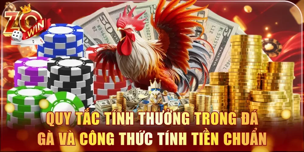 Quy tắc tính thưởng trong đá gà và công thức tính tiền chuẩn