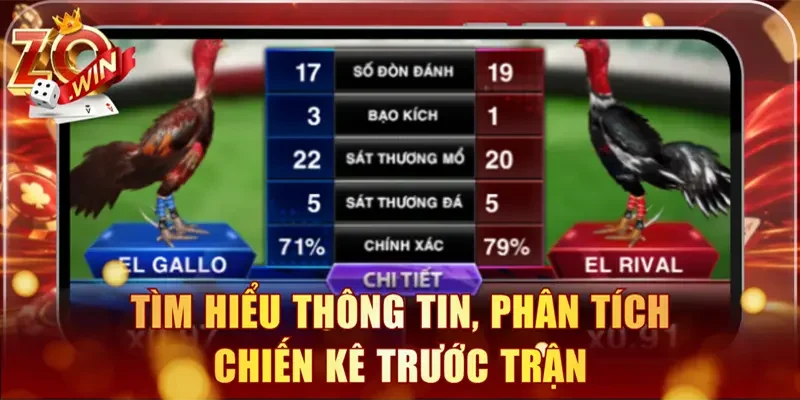 Tìm hiểu thông tin, phân tích chiến kê trước trận