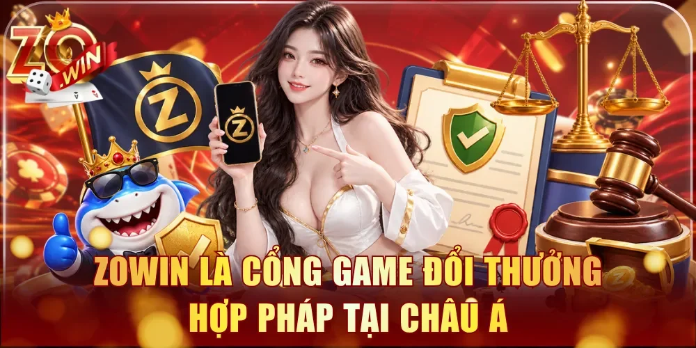 Zowin là cổng game đổi thưởng hợp pháp tại châu Á