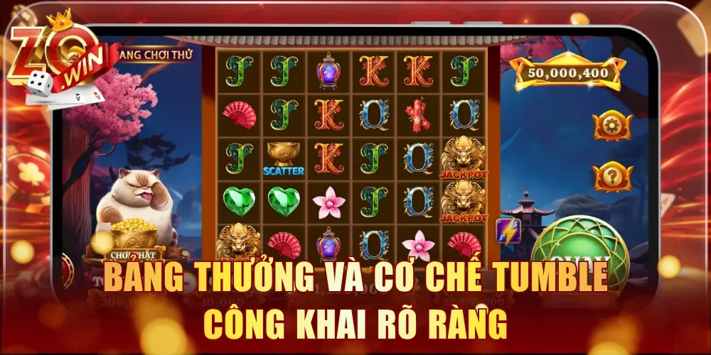 Bảng thưởng và cơ chế Tumble công khai rõ ràng